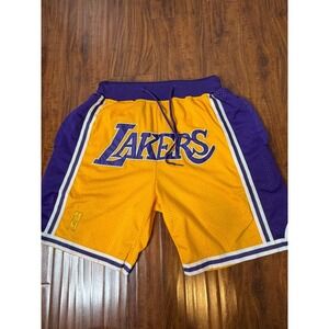 Just Don Los Angeles Lakers 1996-97 Throwback Basketball Shorts Men's SZ M NBA